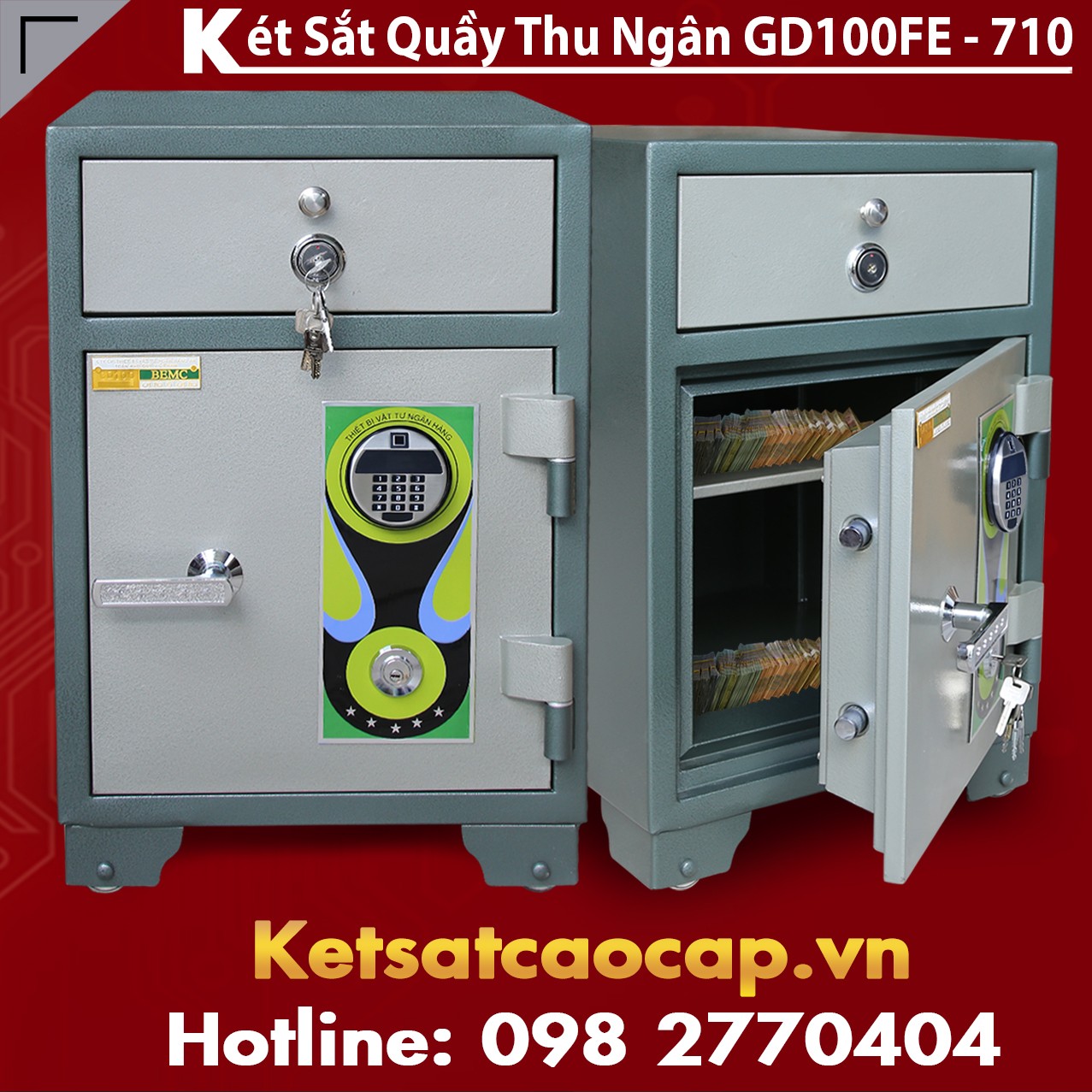 Két Sắt Vân Tay Điện Tử Hàn Quốc BEMC GD100-710FE Nổi Tiếng Tại VN