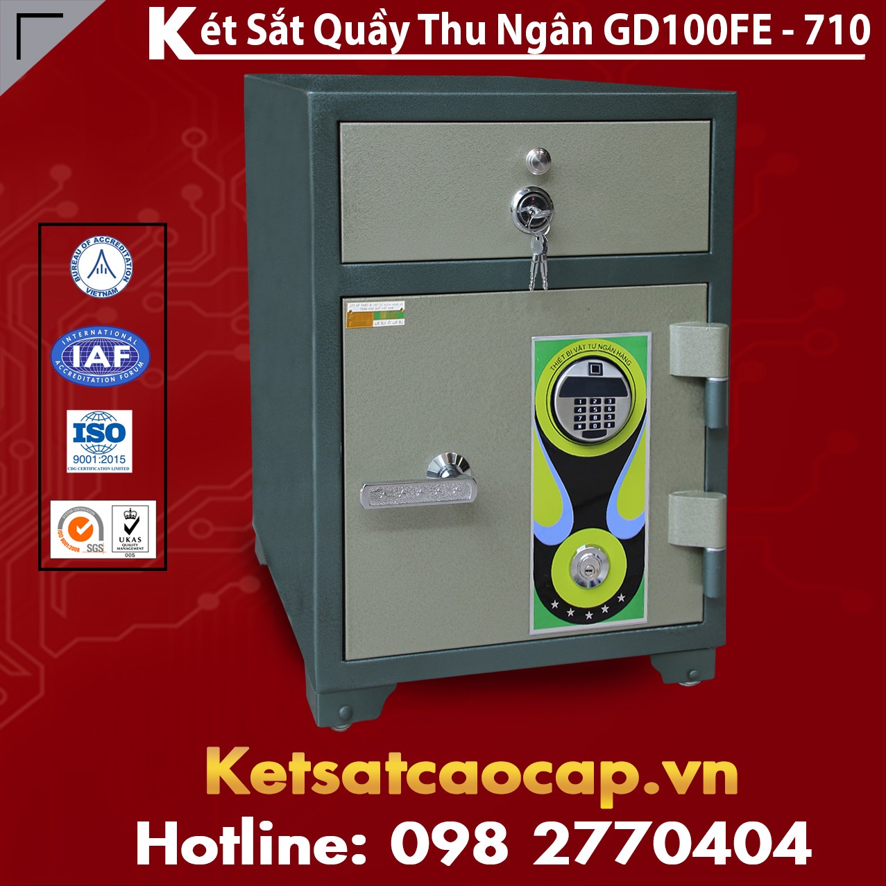 Két Sắt Vân Tay Điện Tử Hàn Quốc BEMC GD100-710 Chính Hãng Giá Rẻ