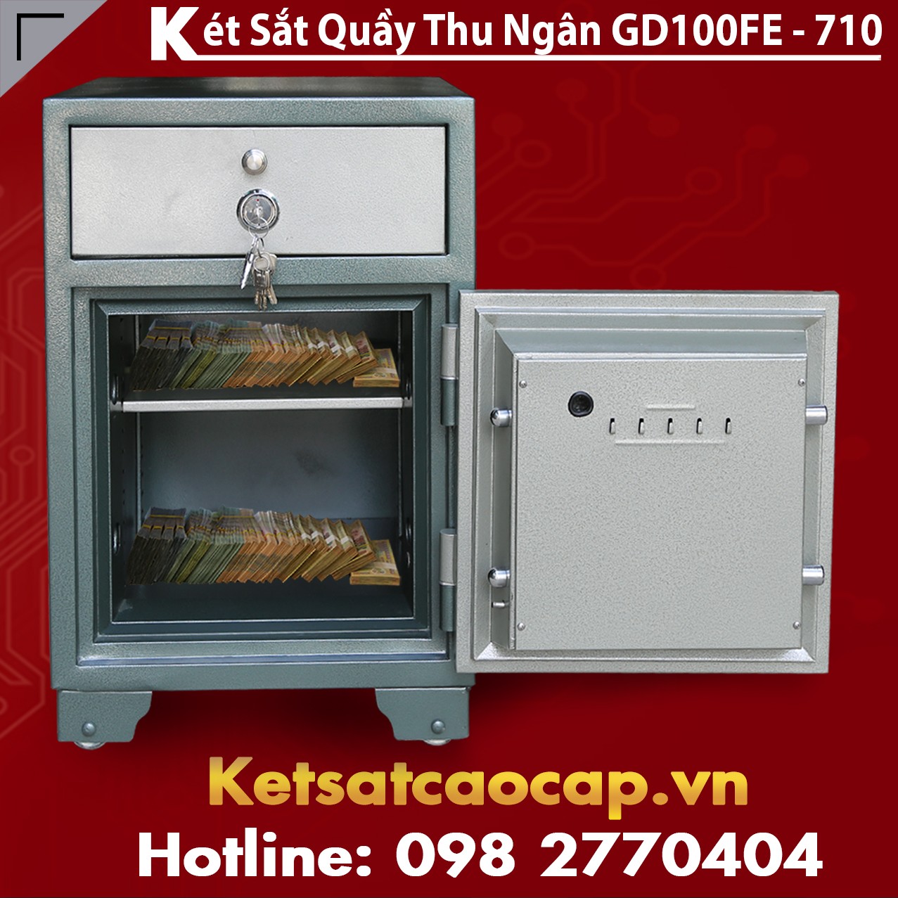 Két Sắt Vân Tay Điện Tử Hàn Quốc BEMC GD100-710 FE Siêu Khuyến Mại Cao