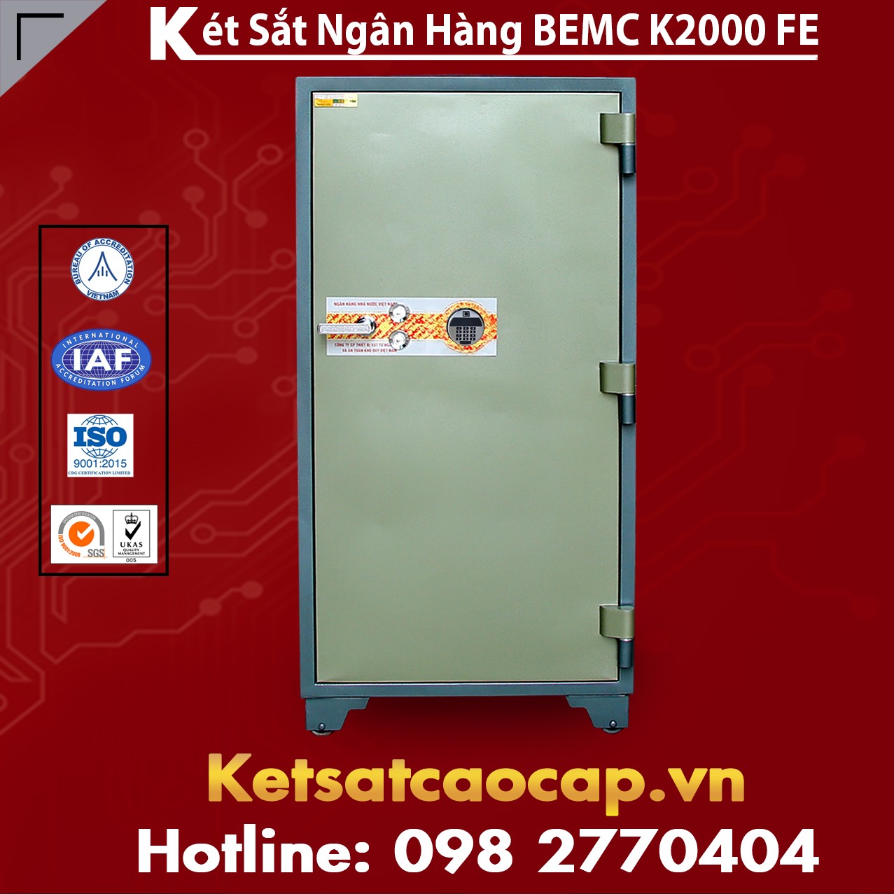 Két Sắt Vân Tay Điện Tử Hàn Quốc BEMC K2000 FE một tài sản giá trị