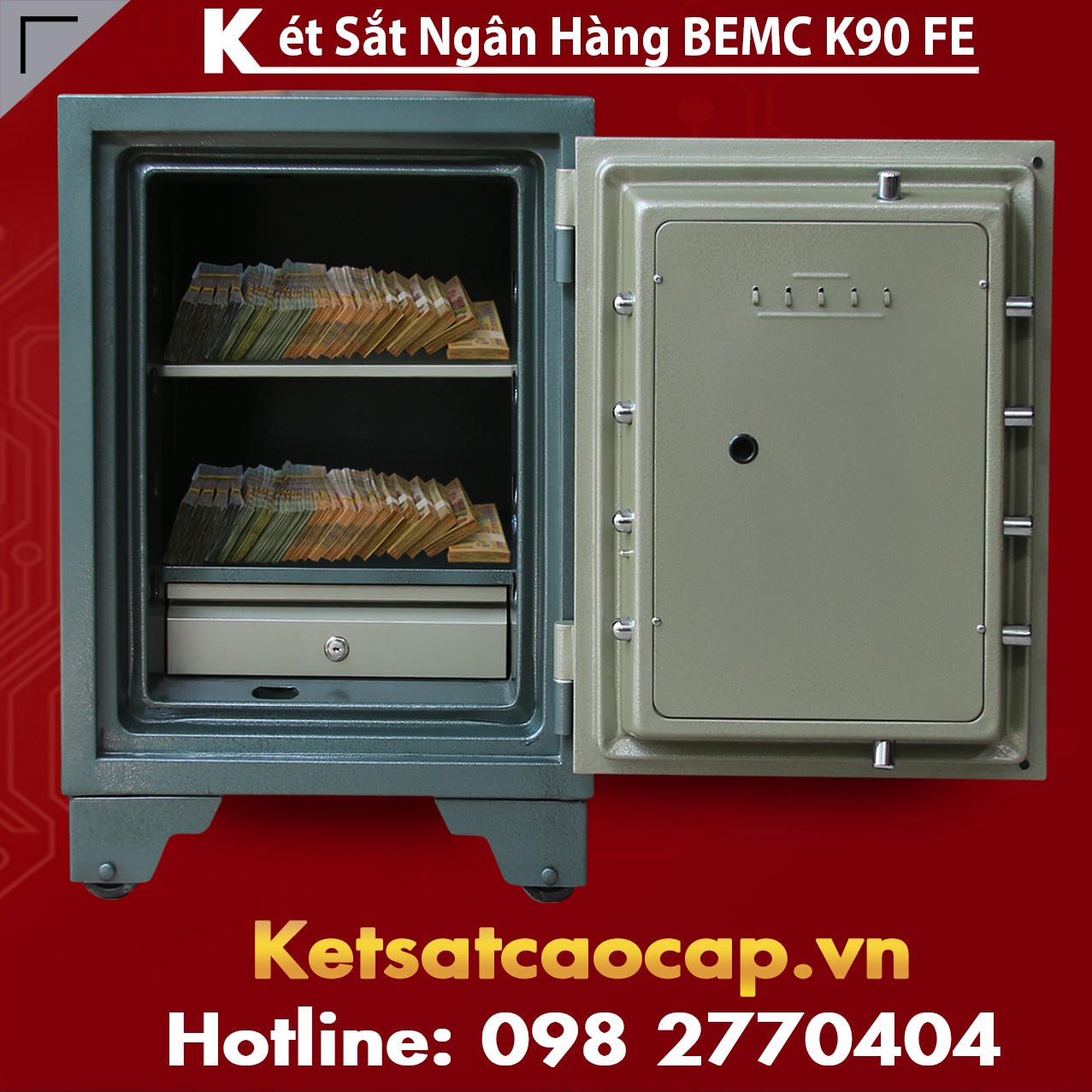 Két Sắt Vân Tay Điện Tử Hàn Quốc BEMC K90 FE Sự Lựa Chọn Thông Minh