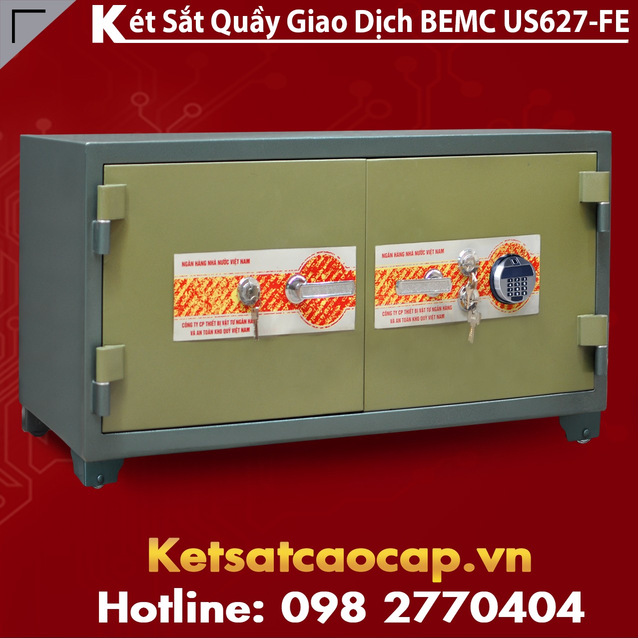 Két Sắt Vân Tay Điện Tử Hàn Quốc BEMC US627 FE Đồ thiết yếu mọi GD