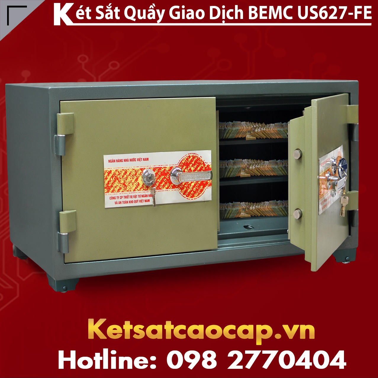Két Sắt Vân Tay Điện Tử Hàn Quốc BEMC US627 FE Đồ Dùng Quan Trọng