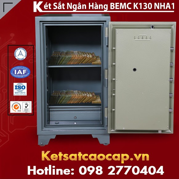 Két Sắt Ngân Hàng BEMC K130 NHA1 Thiết Kế Khóa Mã Phù Hợp Bảo Vệ TS