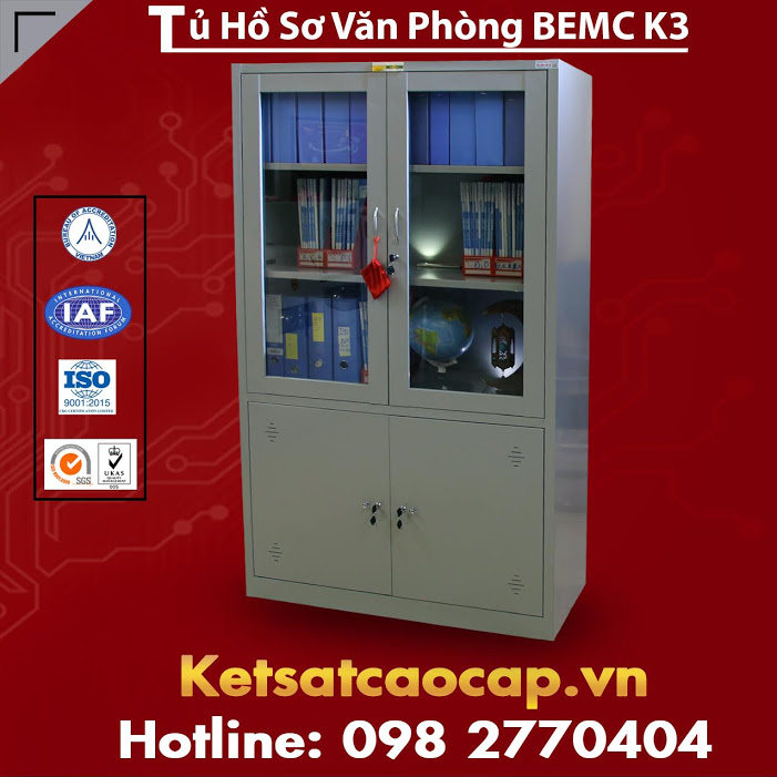 Tủ Hồ Sơ Sắt BEMC K3 Phù Hợp Cho Không Gian Văn Phòng