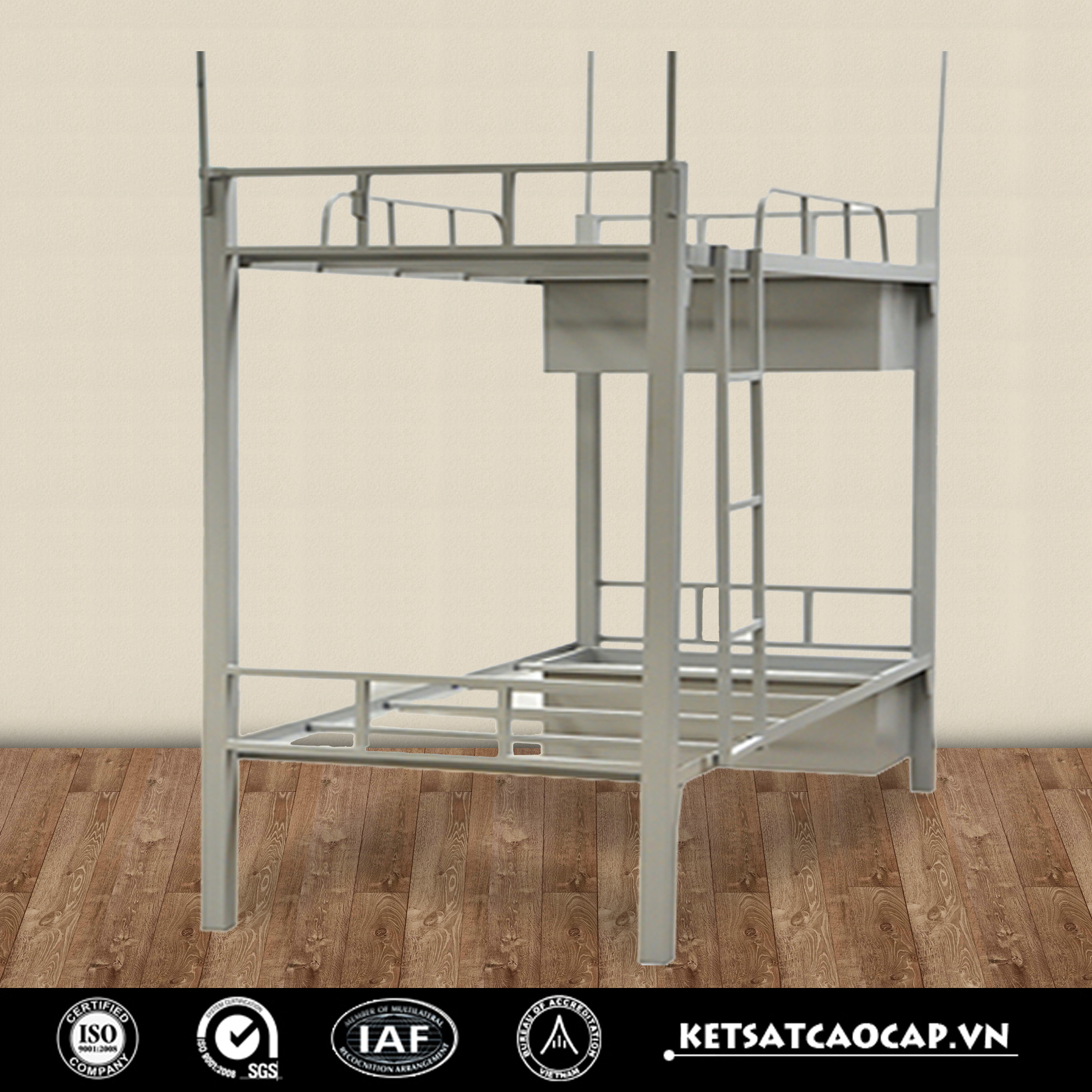 Giường sắt đôi GHN02