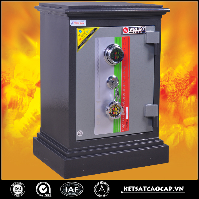 đặc điểm sản phẩm Két Sắt Két Bạc An Toàn KN35 Khóa cơ đen HV