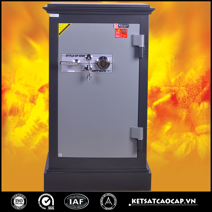 két sắt an toàn KN240 đen khóa cơ