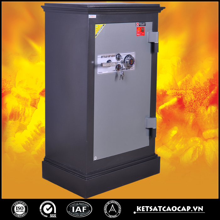 đặc điểm sản phẩm két sắt an toàn KN240 đen khóa cơ