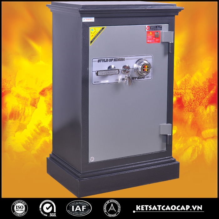 đặc điểm sản phẩm két sắt an toàn Kn74 đen khóa đổi mã
