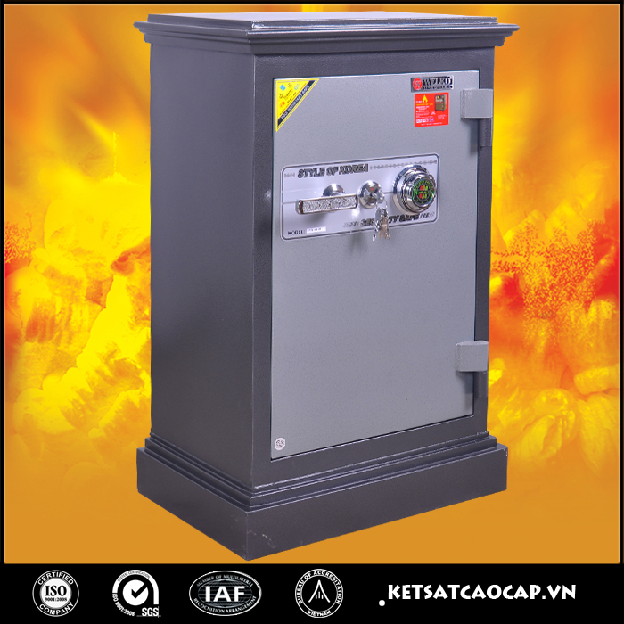đặc điểm sản phẩm Két Sắt An Toàn KN74 Đen Khóa Cơ