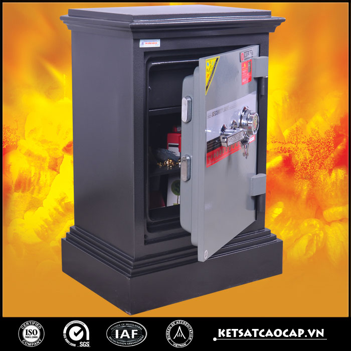 đặc điểm sản phẩm Két sắt cánh đúc KD45 đen khóa cơ