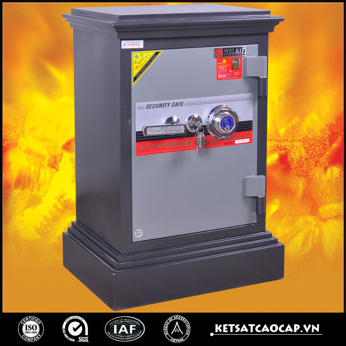 đặc điểm sản phẩm Két sắt cánh đúc KD45 đen đổi mã