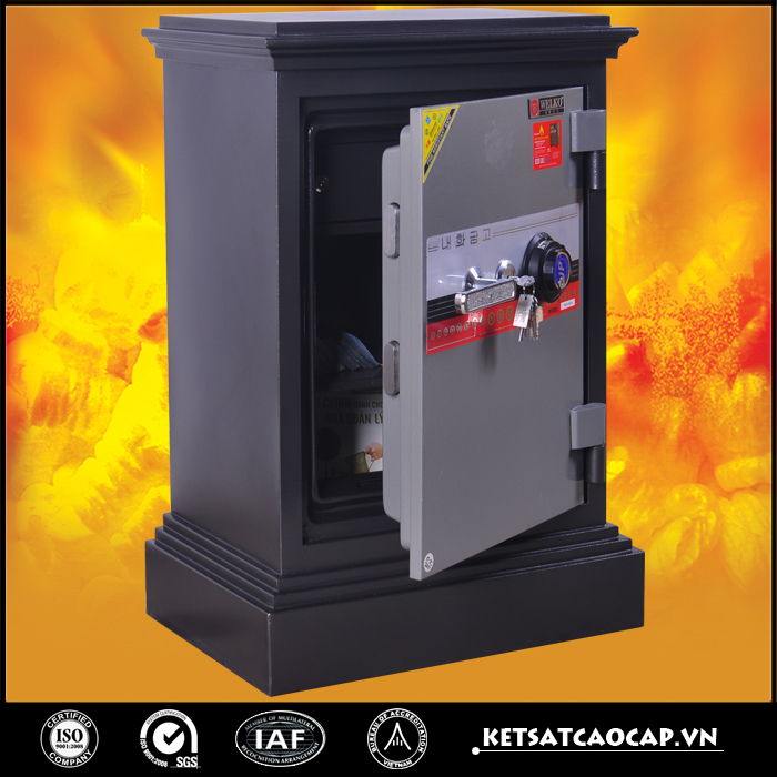 đặc điểm sản phẩm Két sắt cánh đúc KD54 đen đổi mã