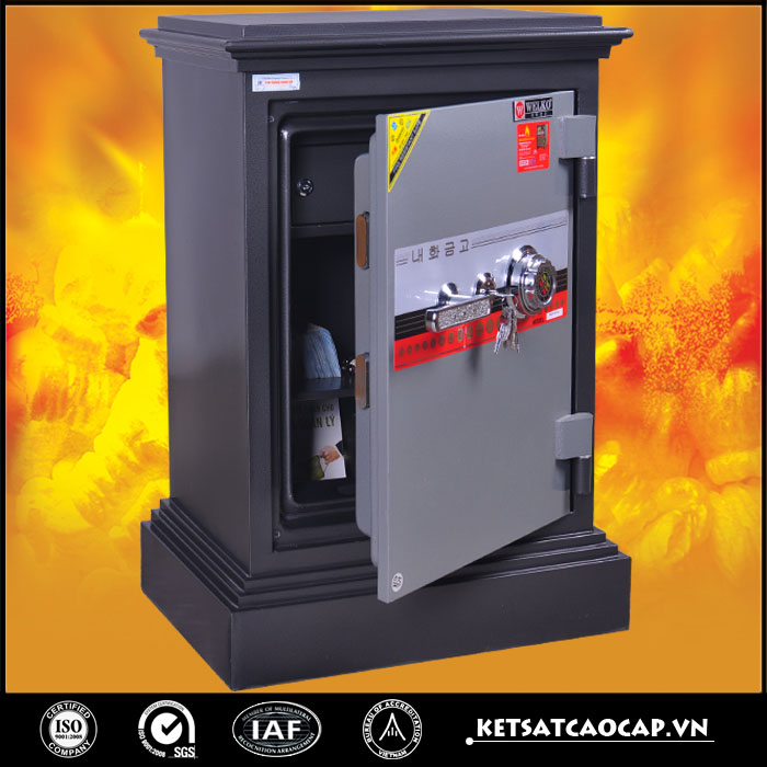 đặc điểm sản phẩm Két sắt cánh đúc KD54 đen khóa cơ