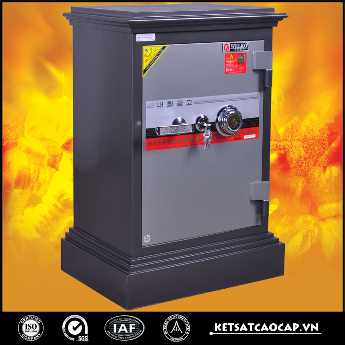 đặc điểm sản phẩm Két sắt cánh đúc KD54 đen khóa cơ