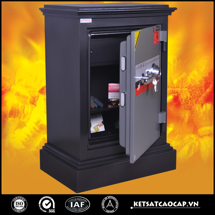 đặc điểm sản phẩm Két sắt cánh đúc KD74 đen đổi mã