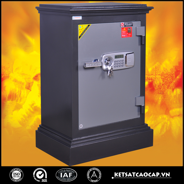 đặc điểm sản phẩm Két Sắt Cánh đúc KD74 đen Khóa điện tử