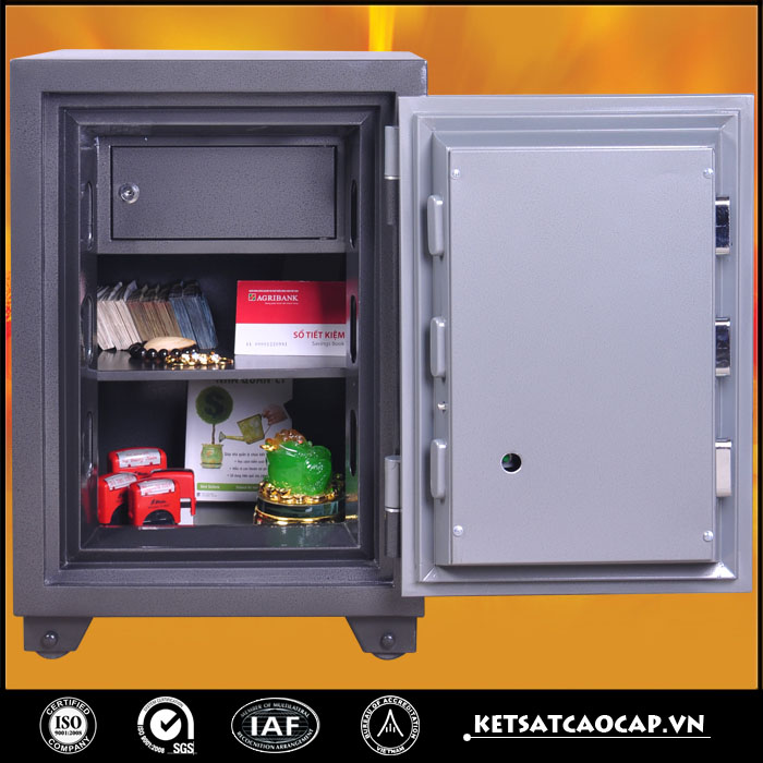 đặc điểm sản phẩm Két sắt chống cháy kcc120 DT