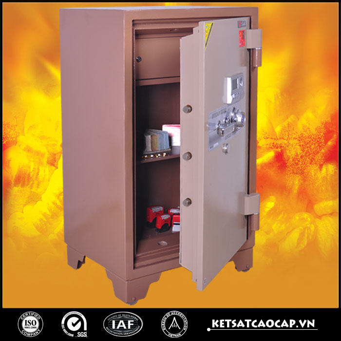 đặc điểm sản phẩm Két Sắt Chống Cháy KCC200 Đổi MÃ + Vân Tay