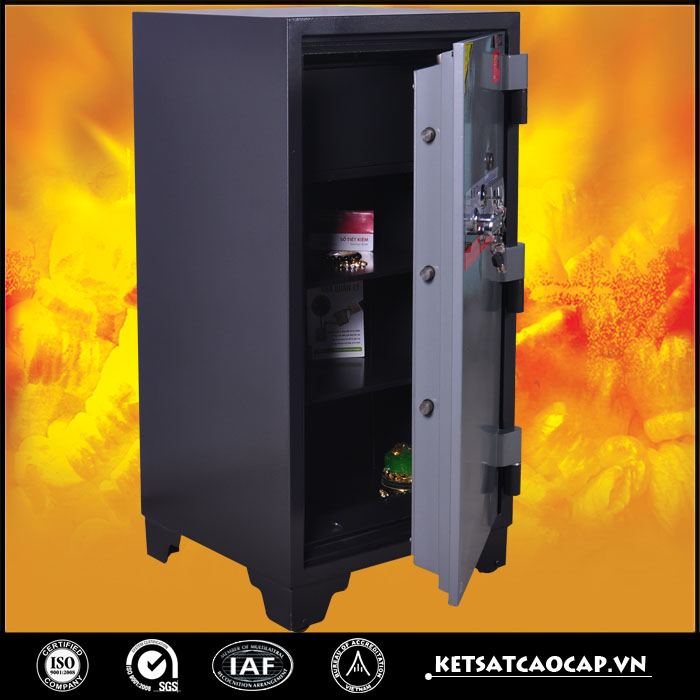 đặc điểm sản phẩm Két Sắt Chống Cháy KCC240 2K Vân Tay