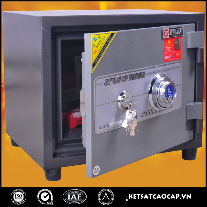 đặc điểm sản phẩm Két Sắt Chống Cháy KCC 80 DM