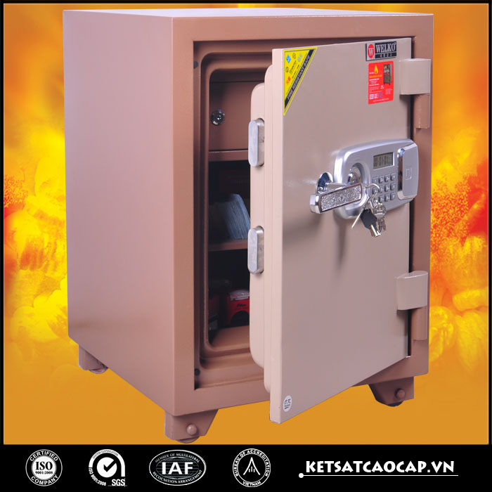 đặc điểm sản phẩm Két sắt chống cháy kcc 110 điện tử