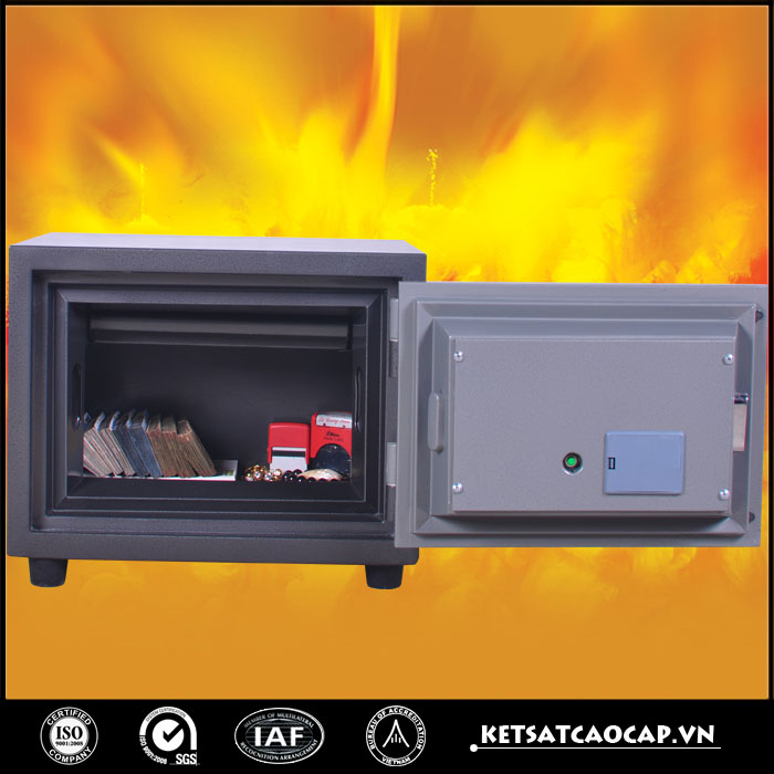 đặc điểm sản phẩm Két sắt chống cháy kcc 80 đen điện tử