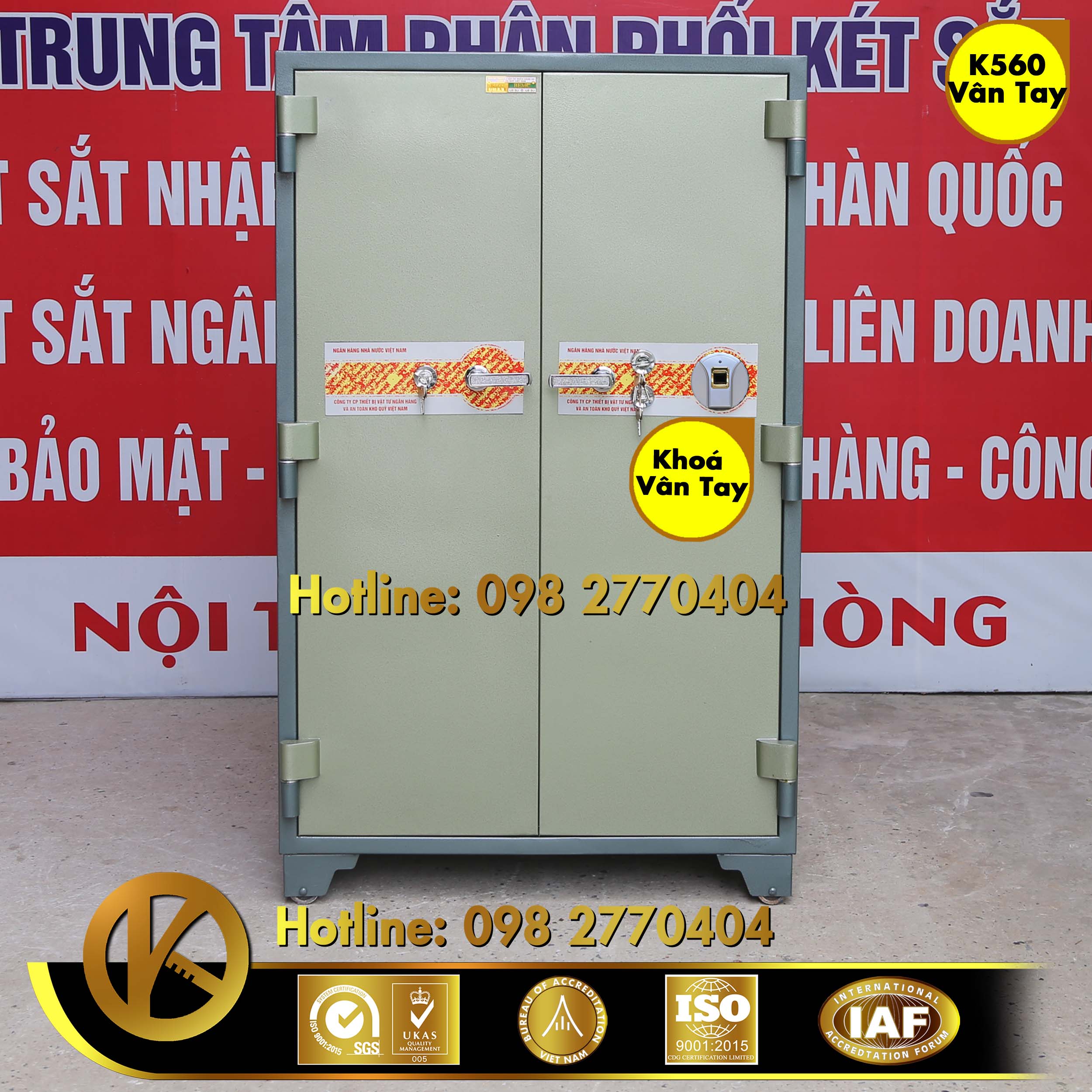 Két Sắt Ngân Hàng BEMC K560 Khoá Vân Tay