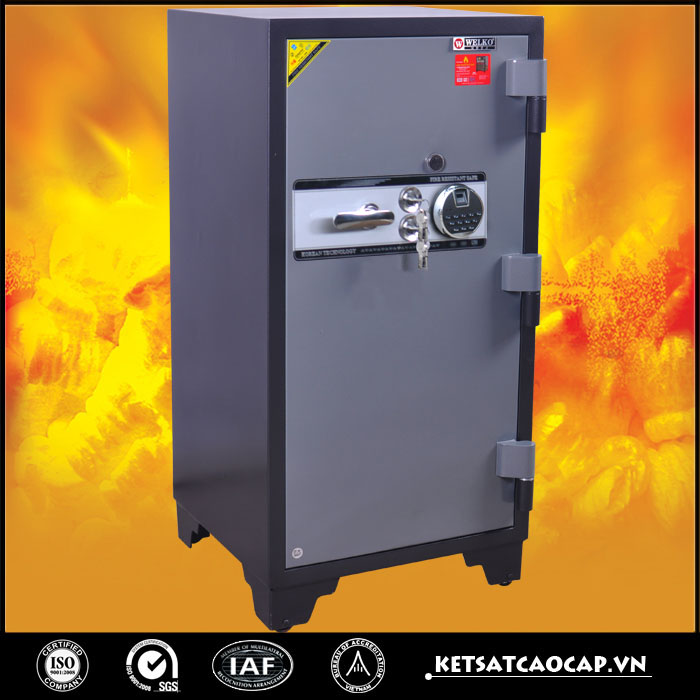 đặc điểm sản phẩm Két sắt cánh đúc KS240 vân tay