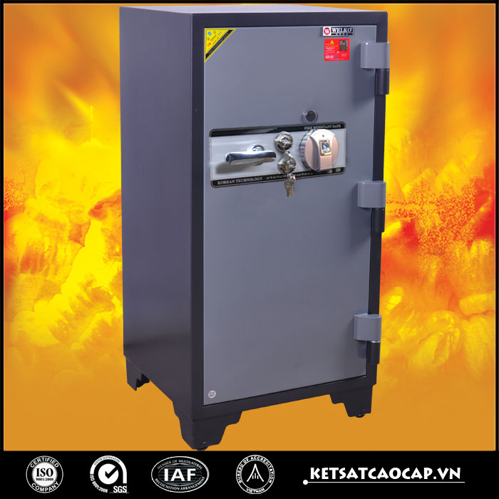 đặc điểm sản phẩm két sắt chống cháy KCC240 vân tay trắng