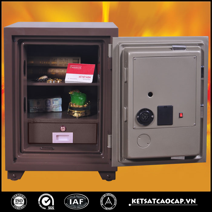 đặc điểm sản phẩm Két sắt an toàn KS140 E Nâu
