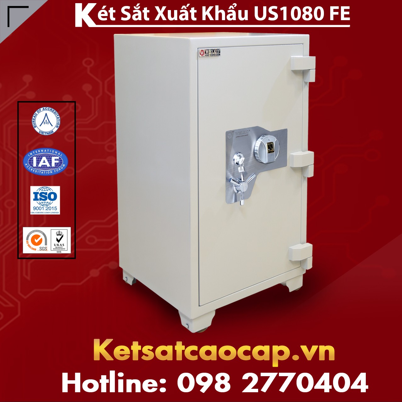 Két Sắt Xuất Khẩu US 1080 F White Sự Lựa Chọn Số Một Của Mọi Gia Đình