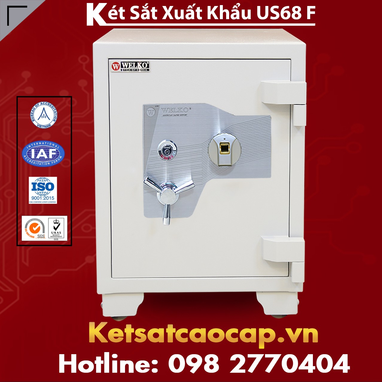 Két Sắt Xuất Khẩu US 68 F White Welko Cao Cấp Giá Rẻ Nhất Thị Trường