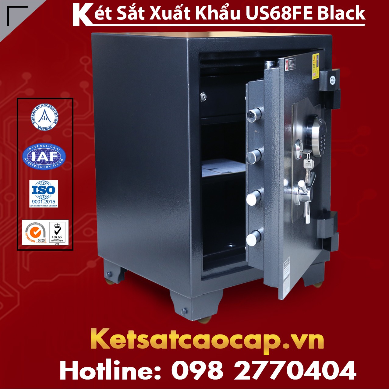 Két Sắt Xuất Khẩu US 68 FE Black Những Điều Cần Biết Khi Mua Két Sắt