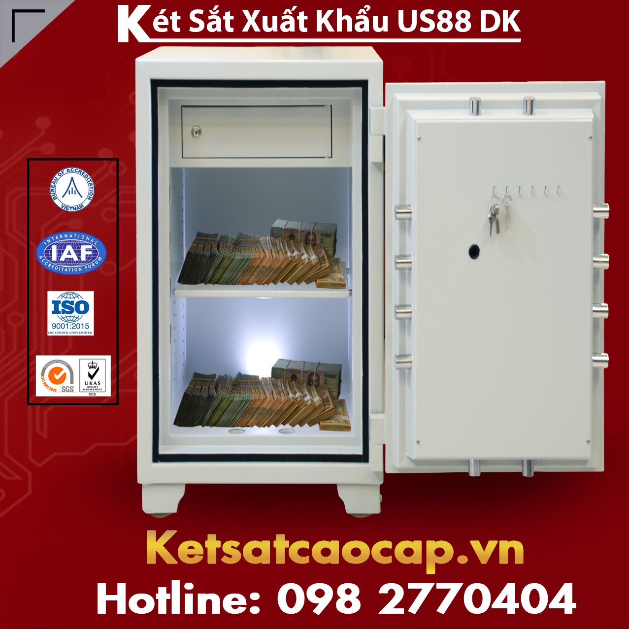 Két Sắt Xuất Khẩu US88 DK White Những Lưu Ý Cần Biết Khi Mua Két Sắt