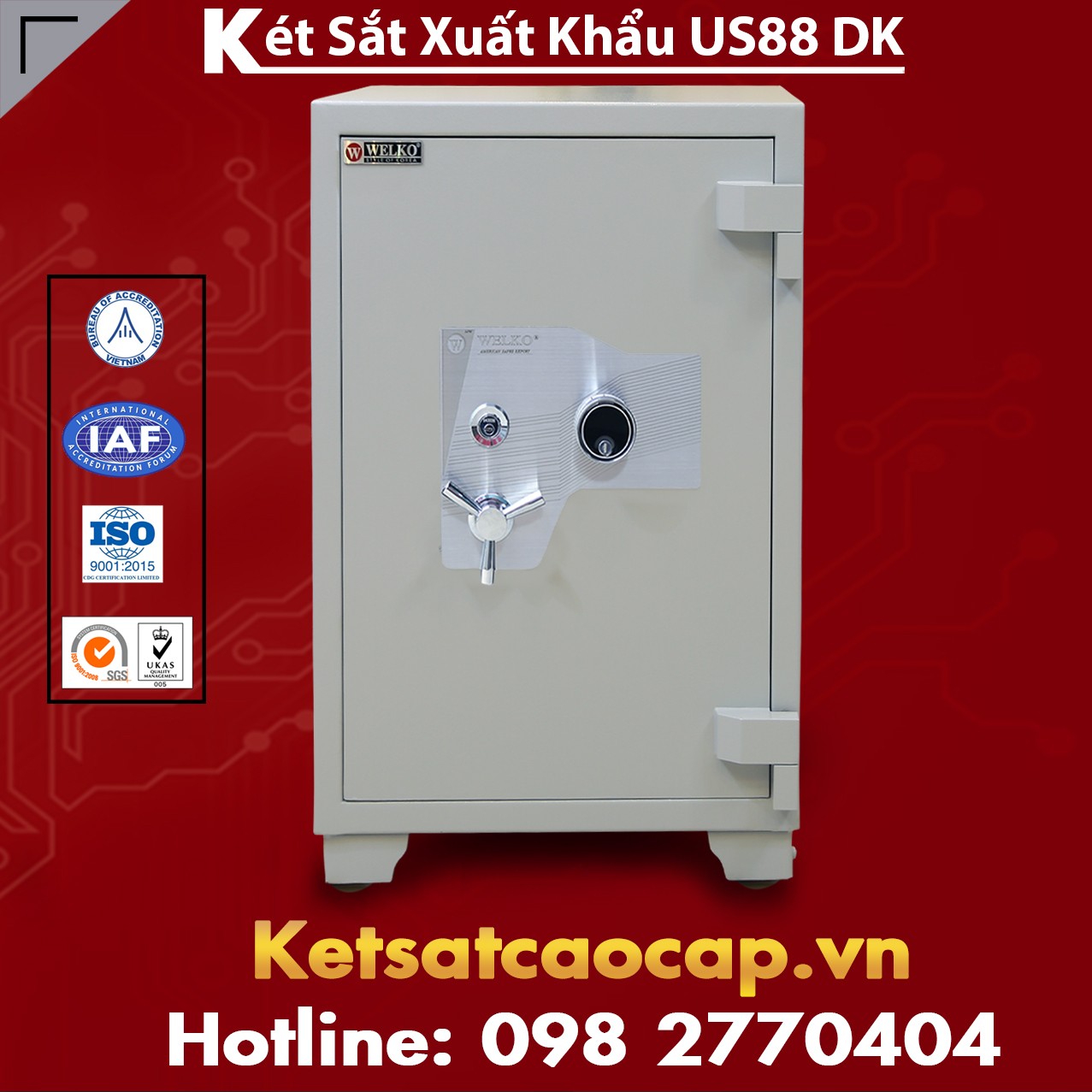 Két Sắt Xuất Khẩu US88 DK White Dòng Két Sắt Người Tiêu Dùng Ưa Chuộng