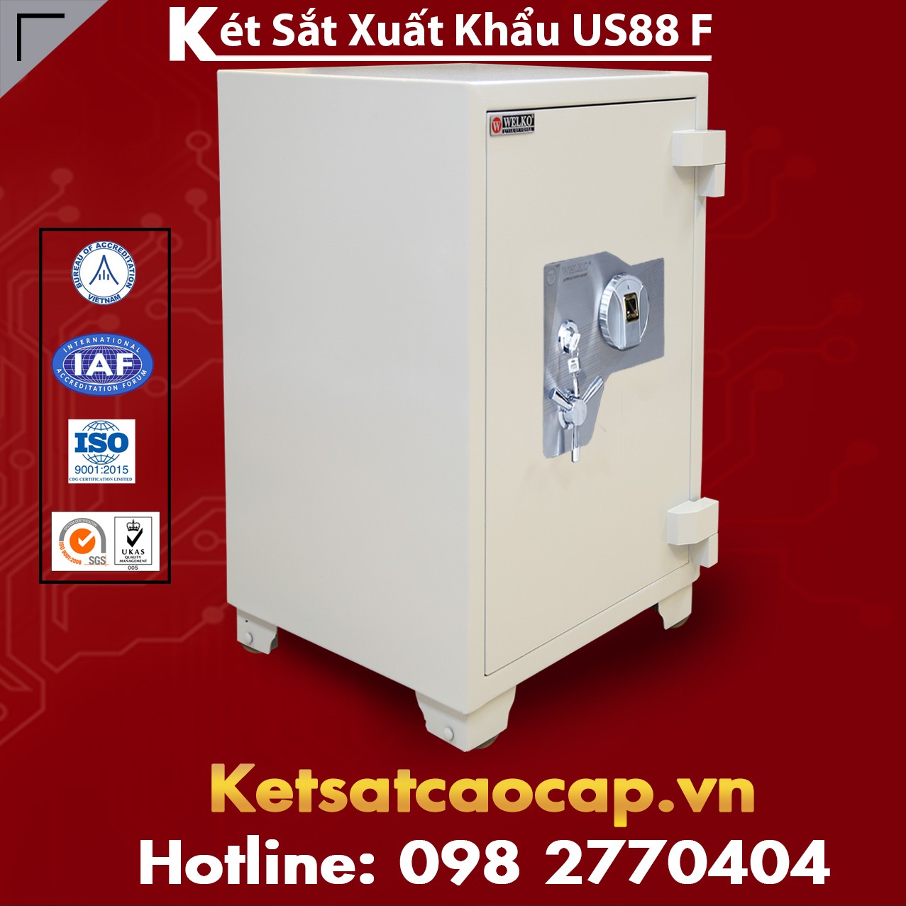 Két Sắt Xuất Khẩu US 88 F White Két An Toàn Uy Tín Hàng Đầu Việt Nam