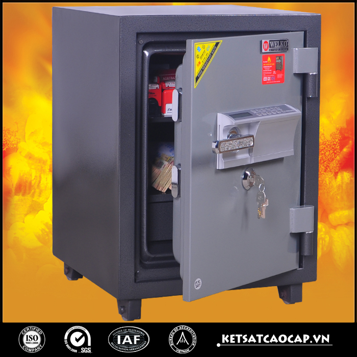 đặc điểm sản phẩm Két Bạc chống cháy W125 điện tử
