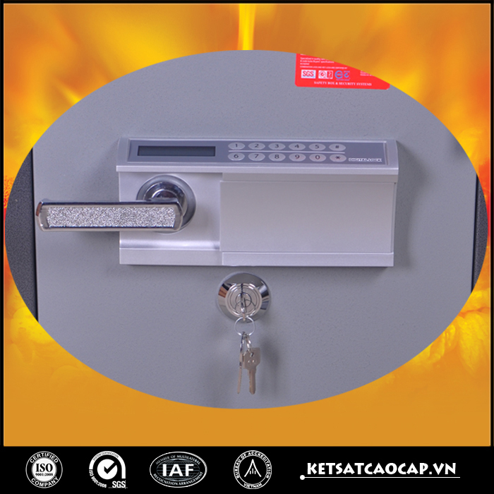 đặc điểm sản phẩm Két Bạc chống cháy W125 điện tử