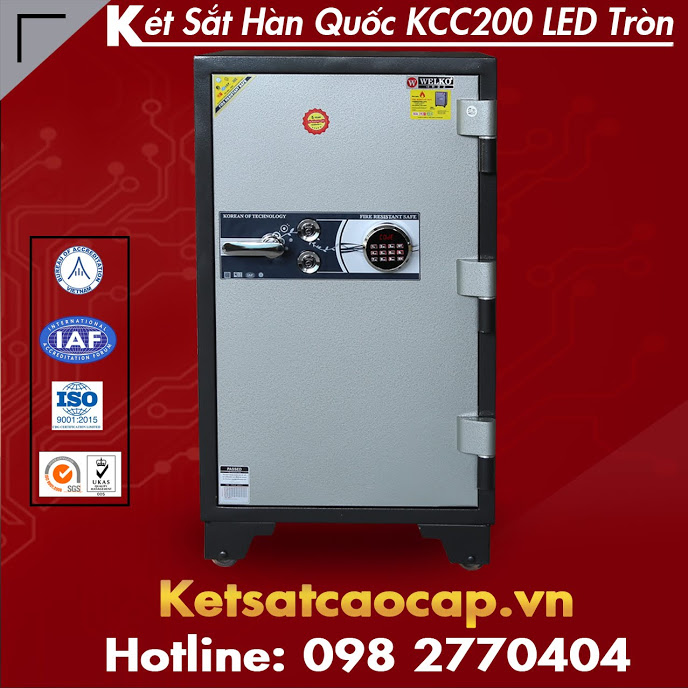 Két Sắt Hàn Quốc KCC200 Điện Tử LED Tròn