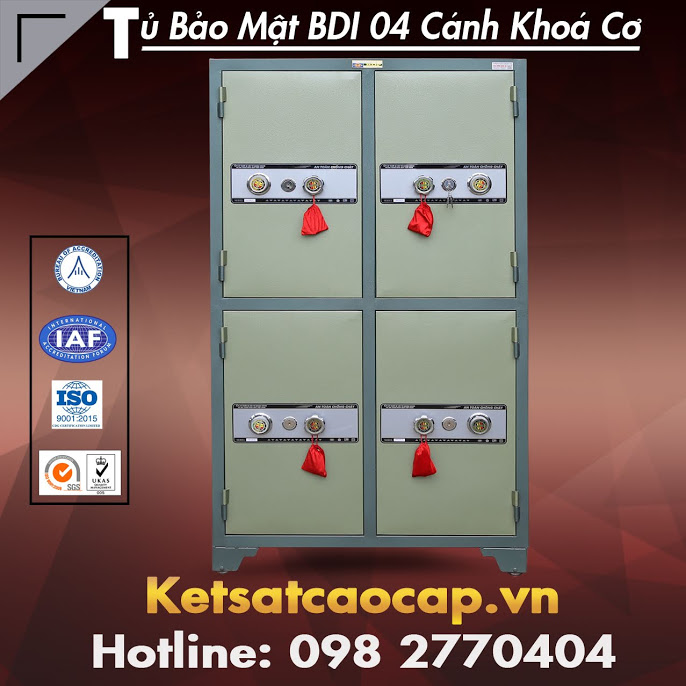 Tủ Bảo Mật BDI 04 Cánh Khoá Cơ