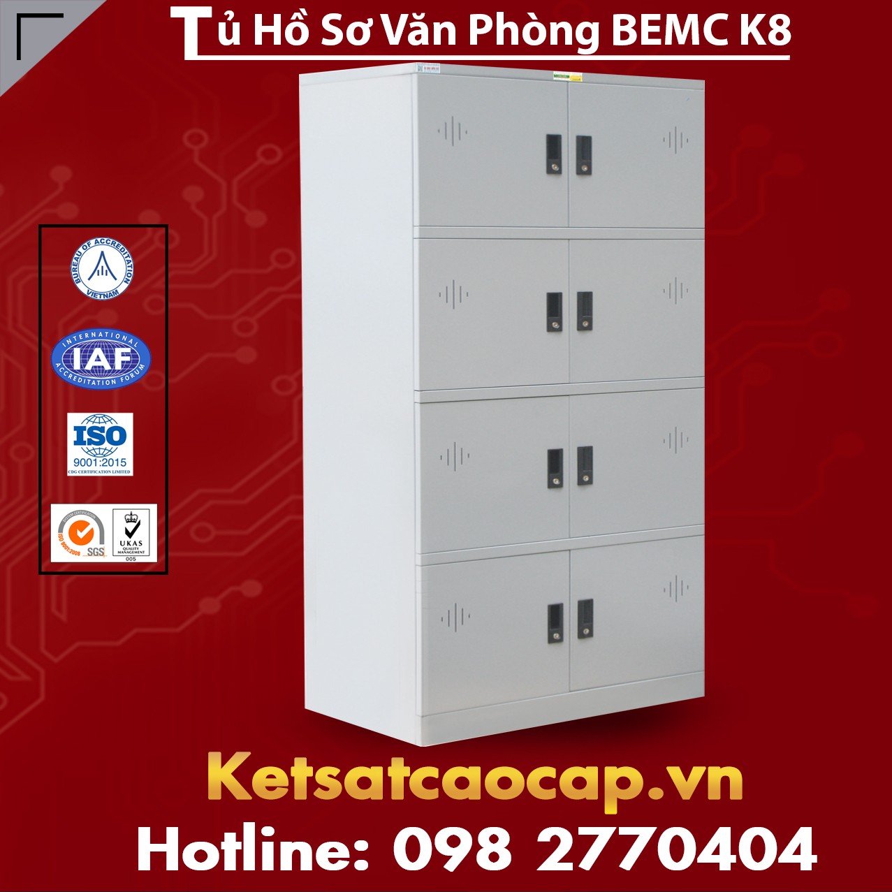 Tủ Hồ Sơ Văn Phòng BEMC K8 Chất Lượng Bền Đẹp Giá Tốt