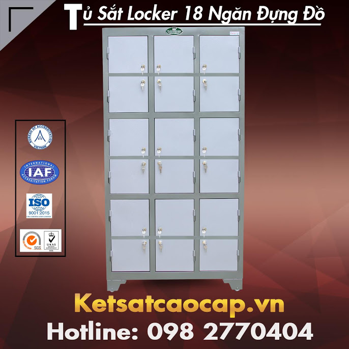 Tủ Sắt Locker 18 Ngăn